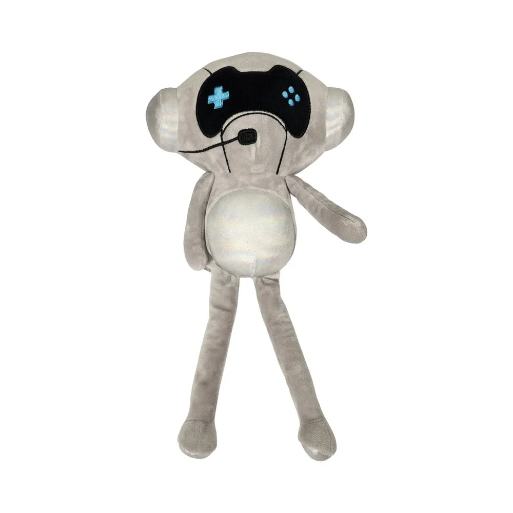 American Kids‎ Huggable Gaming Gamer Gray Robot Monkey Plush Toy